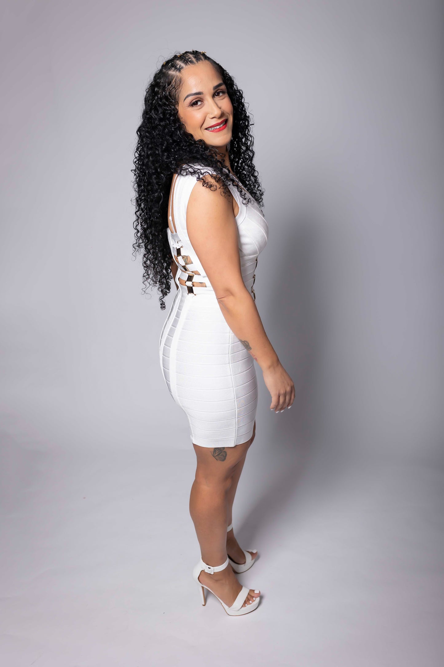 Golden touch Bandage Dress