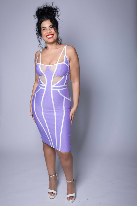 Mesh Bandage Dress
